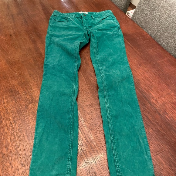 Free People Green Corduroy Jeans/Pants - Picture 3 of 7